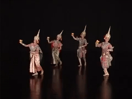 thailand thai classical dance thai dance lum thai GIF