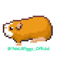 Thislilpiggy kawaii running run orange Sticker