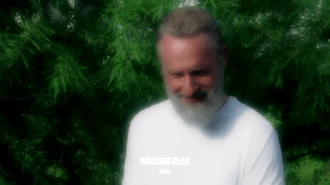 the walking dead smile GIF