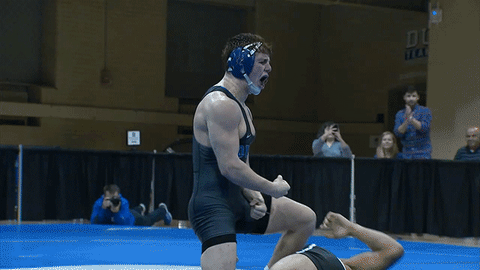 excited wrestling GIF