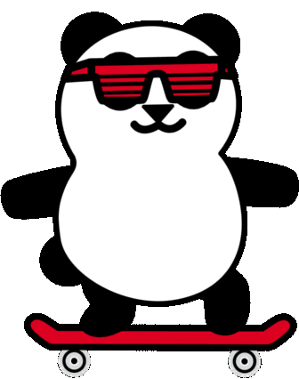 bear sunglasses Sticker by Robo Roku