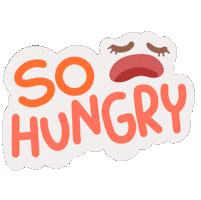 Hungry Ready To Eat Sticker by Demic