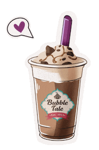 Bubble Tea Love Sticker by BubbleTale Greece Official