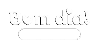 Bom Dia White Sticker