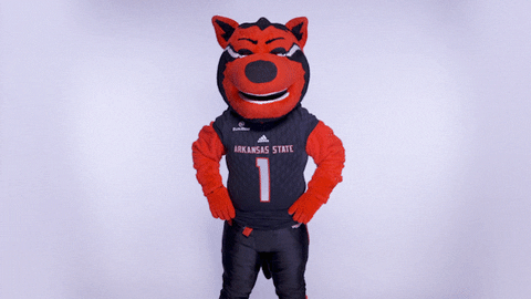 Red Wolves Superman GIF by Arkansas State University