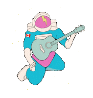 Rock Out David Bowie Sticker by Major Tom