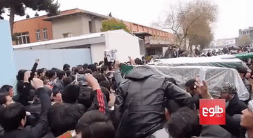 Coffins Carried Through Kabul in Protest Over Hazara Killings
