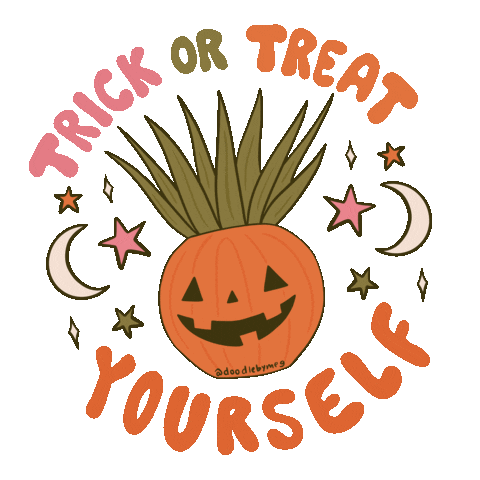 Trick Or Treat Sticker by Doodle by Meg