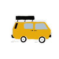Bus Camping Sticker by ayoungdesign