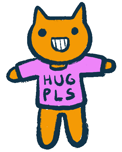 Cat Love Sticker by Abitan