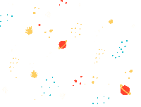 stars moon Sticker by Percolate Galactic