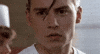 johnny depp single tear GIF