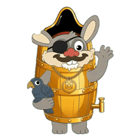 Happy Drinking Beer Sticker