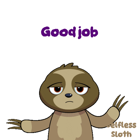 Meh Sloth Sticker by VeeFriends