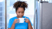 blossomdiy coffee oops ouch blossom GIF