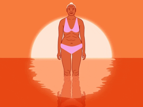 Sunset Lady GIF