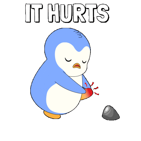 Penguin Pain Sticker by Pudgy Penguins