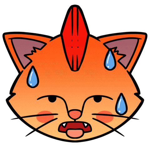 Cat Heat Sticker