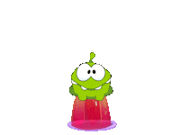 Happy Jump Sticker by Om Nom