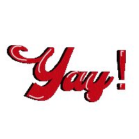 Lettering Yes Sticker