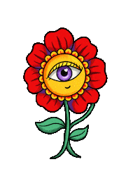 Marielmoreya love heart kawaii flower Sticker
