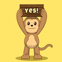Gm Yes GIF by Wise Monkey Meme