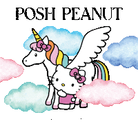 Coming Soon Unicorn Sticker by Posh Peanut