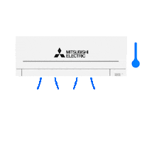 Mitsubishi_Electric_France ac hvac clim mitsubishi electric Sticker
