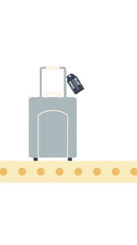 Travel Luggage Sticker by Blue Ribbon Bags