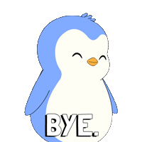 See Ya Goodbye Sticker by Pudgy Penguins