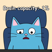 Buffering Blue Cat GIF