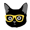 Cool Cat Deal With It Sticker by Klaus