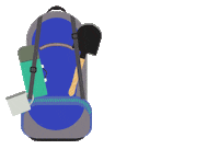Backpack Quechua Sticker by Decathlon Hungary