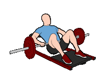 Glutes Hip Thrust Sticker by Graduate_Fitness