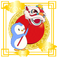 Chinese New Year Penguin Sticker by Pudgy Penguins