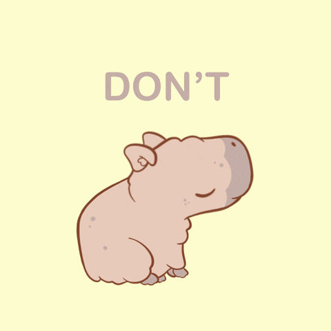 MeganBrooksIllustration giphyupload capybara be happy dont worry GIF