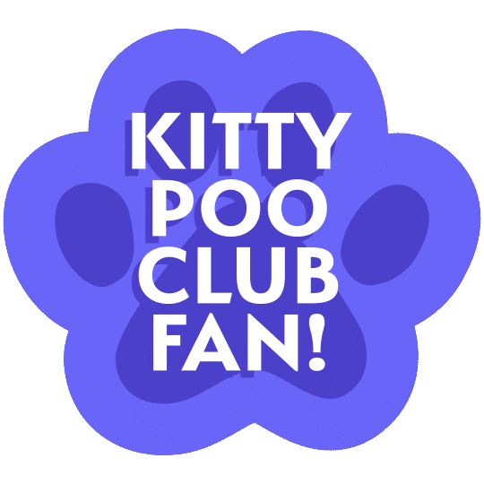 Fan Paw Sticker by Kitty Poo Club