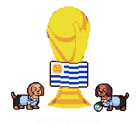 World Cup Uruguay Sticker by HotDogs