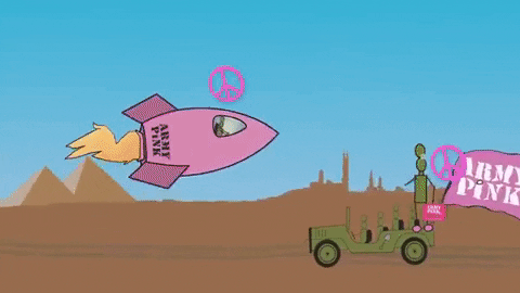 Pink Rocket GIF by ArmyPink