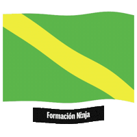 Las Palmas Flag Sticker by Formación Ninja