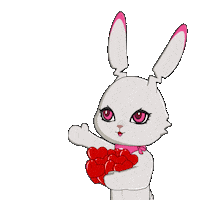 Love You Hearts Sticker by Fluffey