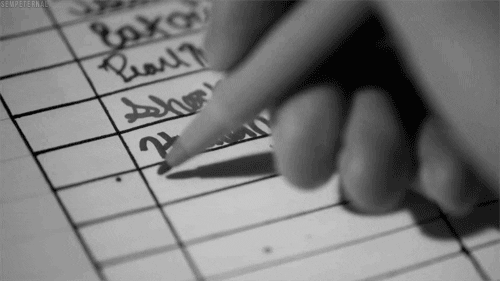 the to do list black and white s GIF
