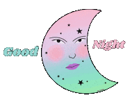 Night Moon Sticker