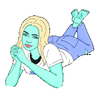 Growing Pains Space Sticker by L Devine