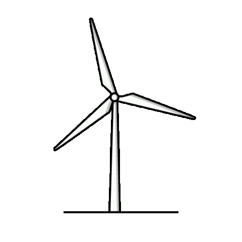Green Energy Wind Sticker