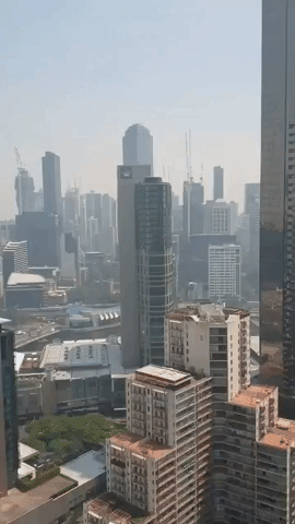 Haze in Melbourne as Smoke From New South Wales Bushfires Extends Over Victoria