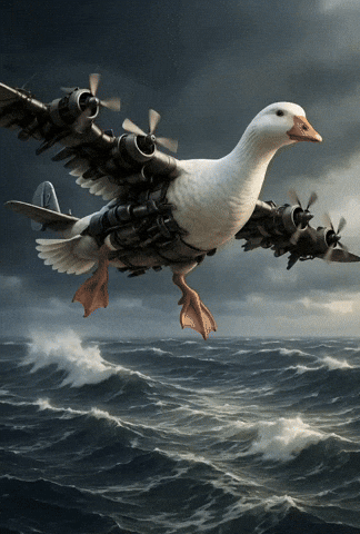 Duck Plane GIF