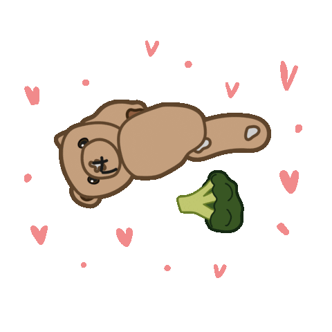 Teddy Broccoli Sticker
