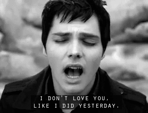 i dont love you my chemical romance GIF