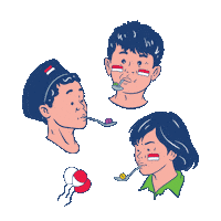 Merdeka Dirgahayu Sticker by Widianiely